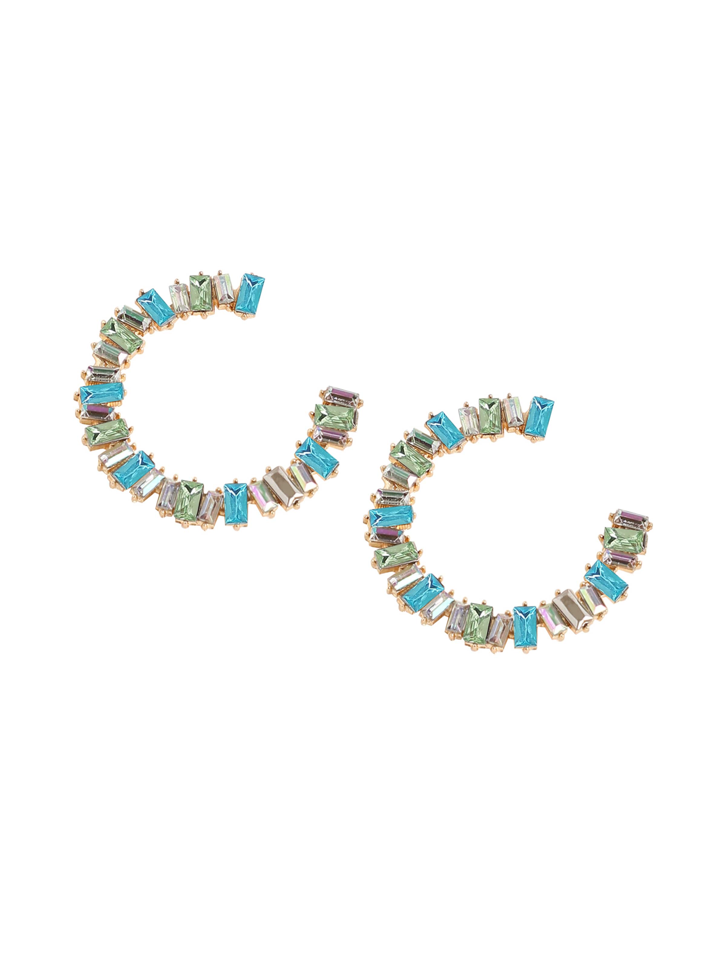 Boucles d'oreilles ' Rojmen ' SOHI en mélange de couleurs : devant