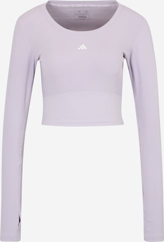 T-shirt fonctionnel 'Studio' ADIDAS PERFORMANCE en violet : devant