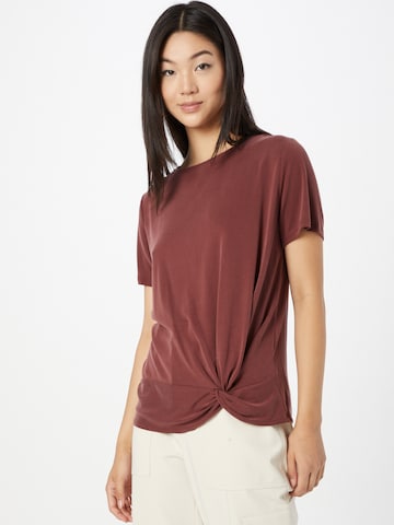 T-shirt 'Silva' ABOUT YOU en marron : devant