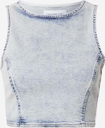 Calvin Klein Jeans Top | modra barva: sprednja stran