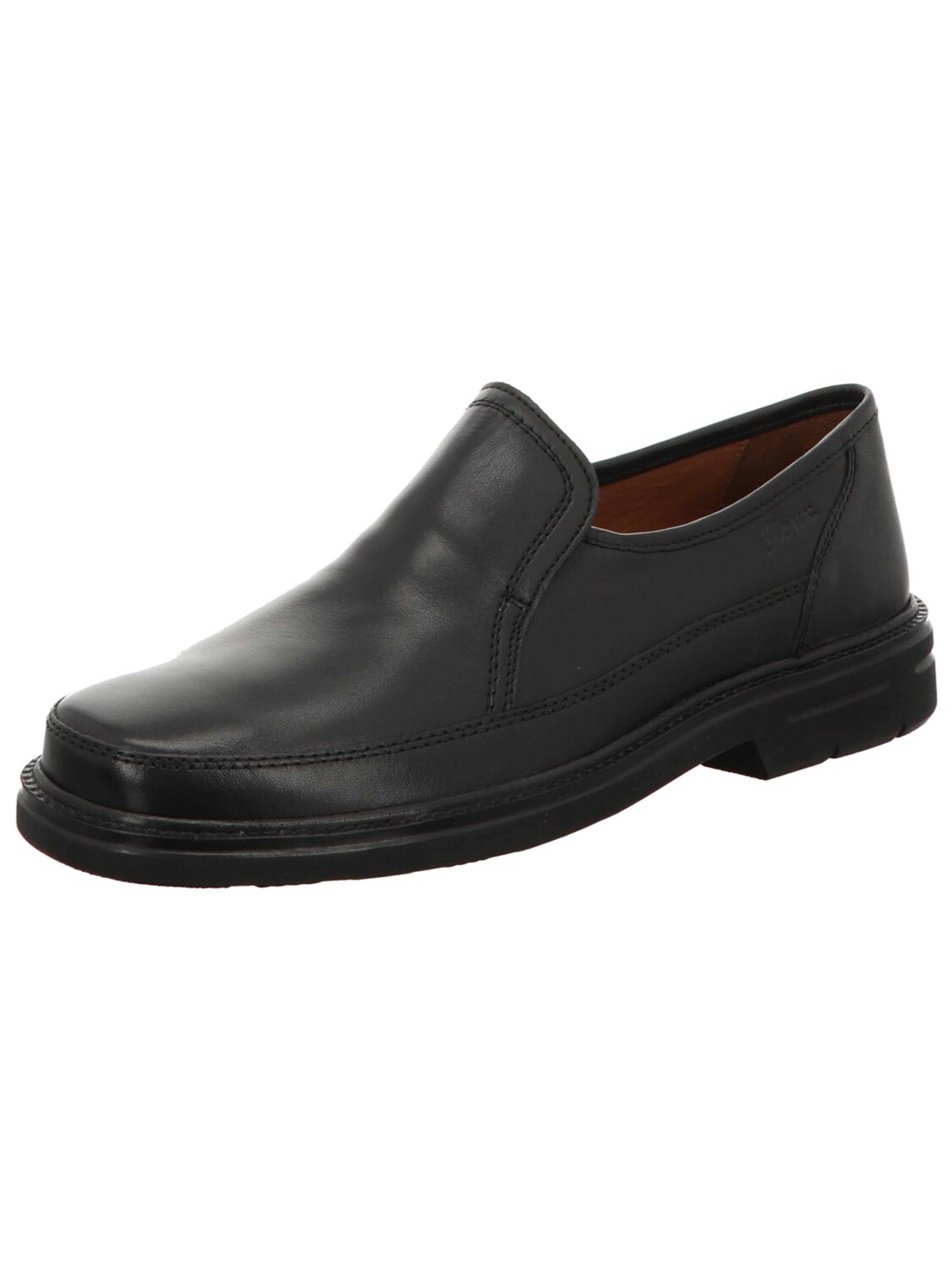 SIOUX - Zapatillas de casa 'Slipper Herren 25970 Echtleder in schwarz' en negro: frente