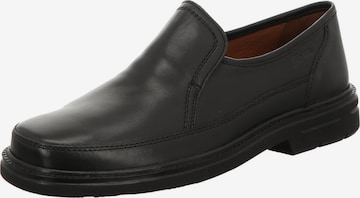 Pantoufle 'Slipper Herren 25970 Echtleder in schwarz' SIOUX en noir : devant