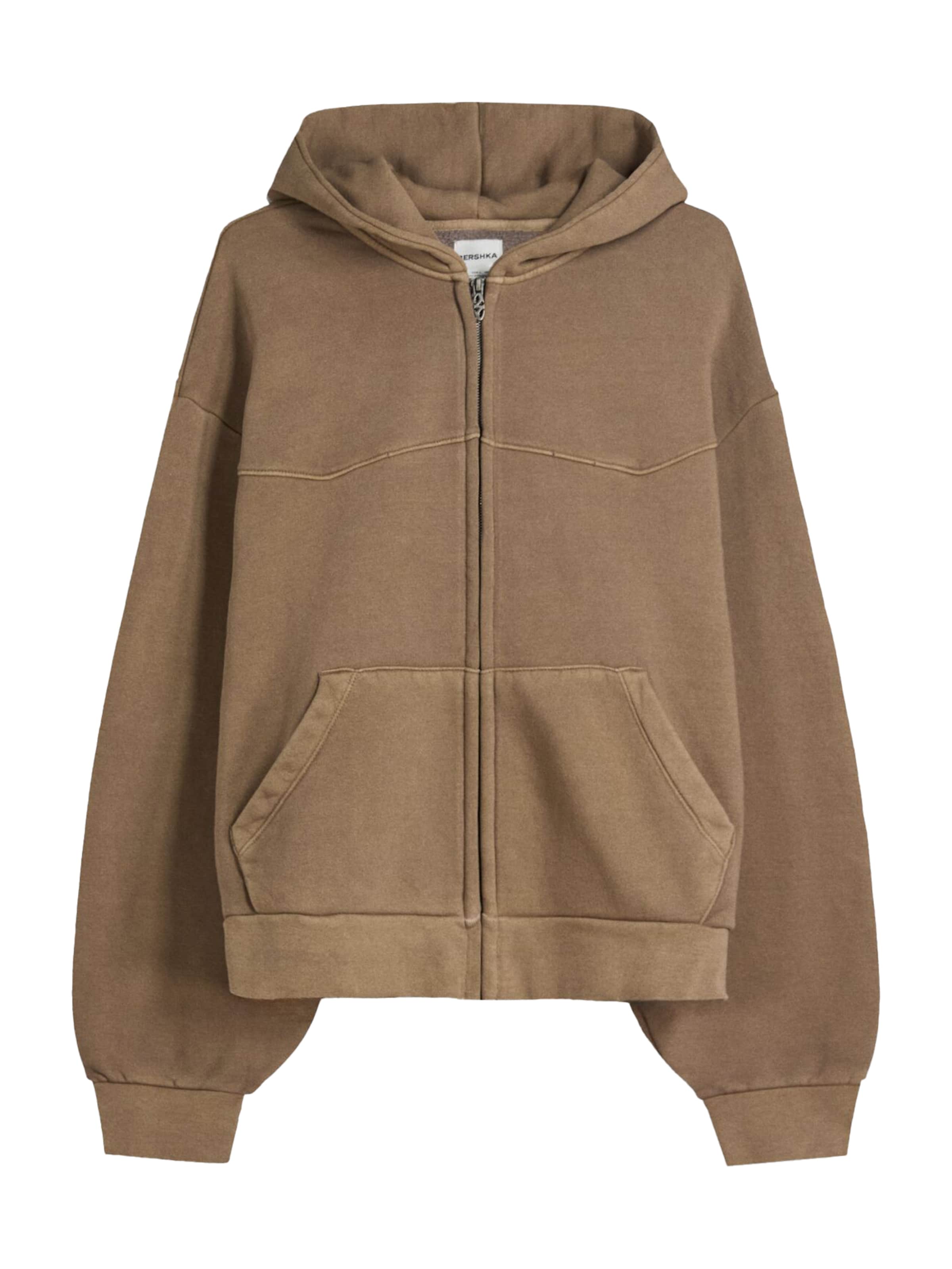 Bershka Collegetakki värissä ruskea, Tuotenäkymä