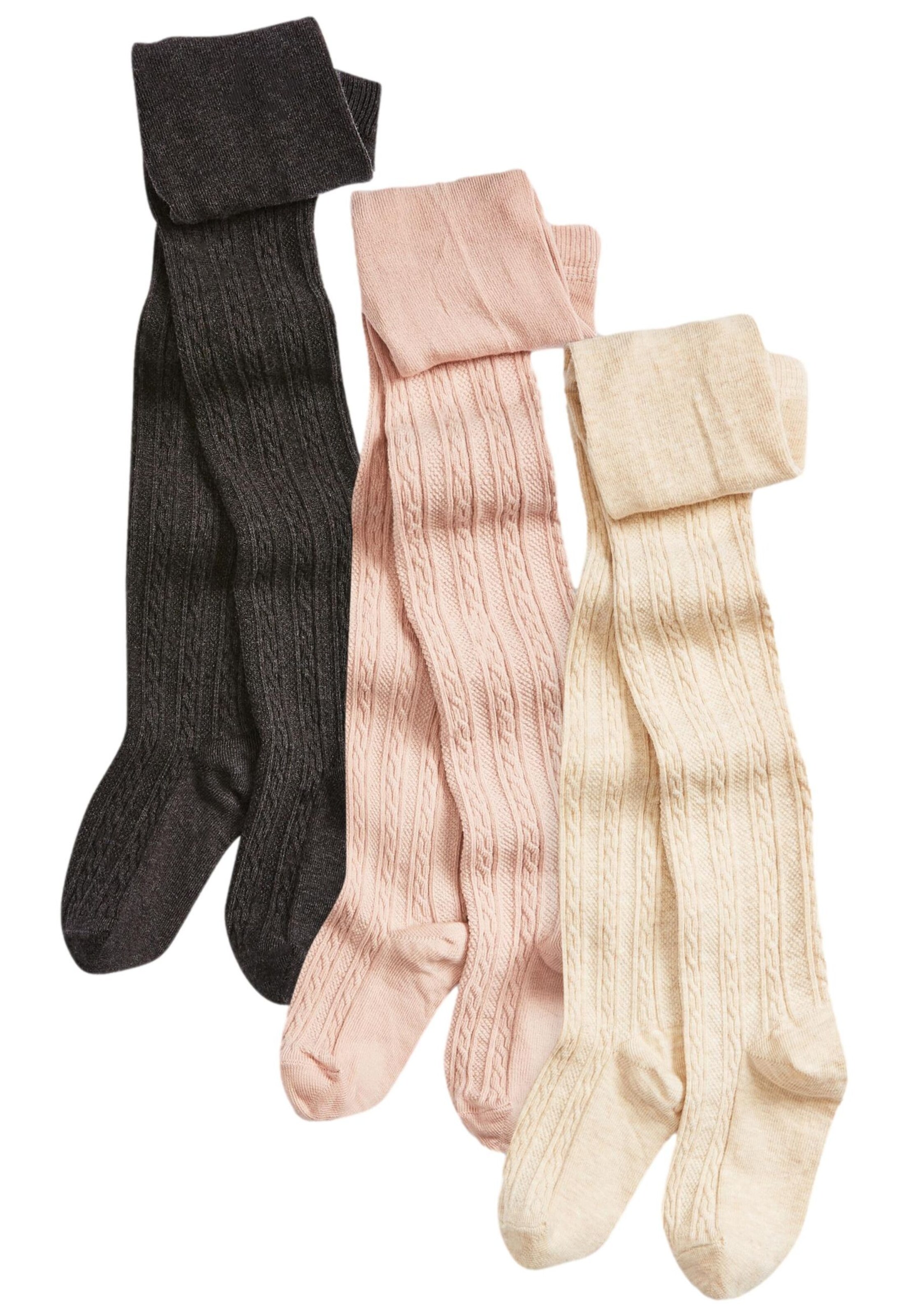 Next Strumpfhose in beige / hellpink / schwarz, Produktansicht