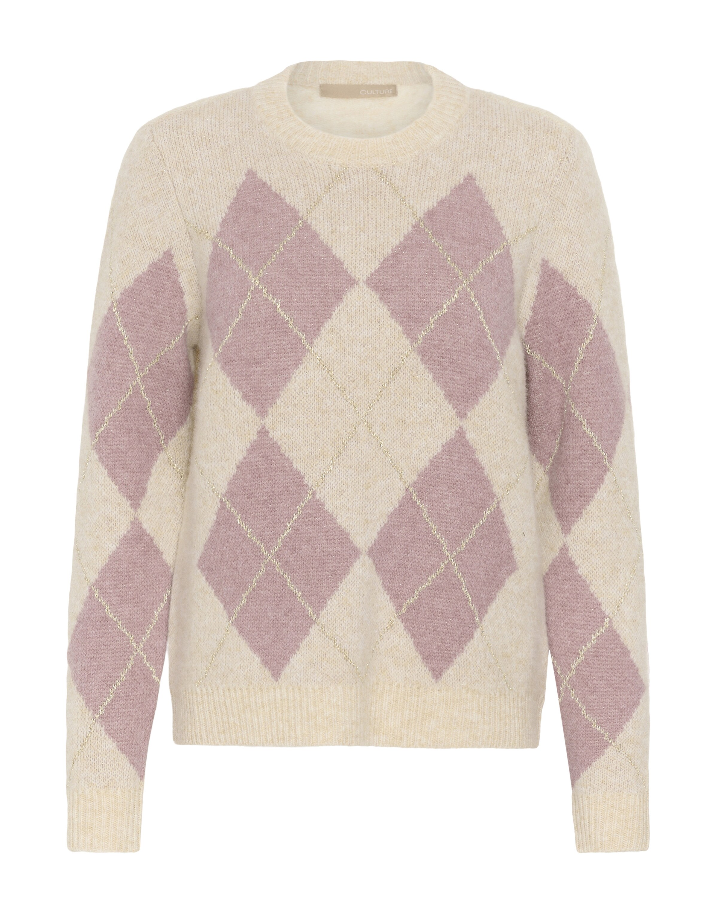 Pull-over 'CUHarlekin Katrina' CULTURE en beige : devant