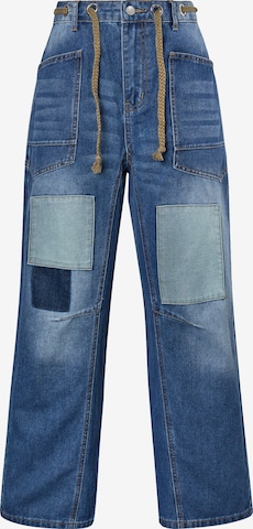 Baggy Jean Imily Bela en bleu : devant