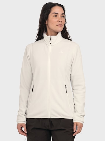 Schöffel Athletic fleece jacket 'Ash' in White: front