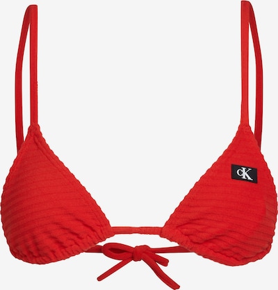 Calvin Klein Swimwear Bikinitop in rot / schwarz / weiß, Produktansicht