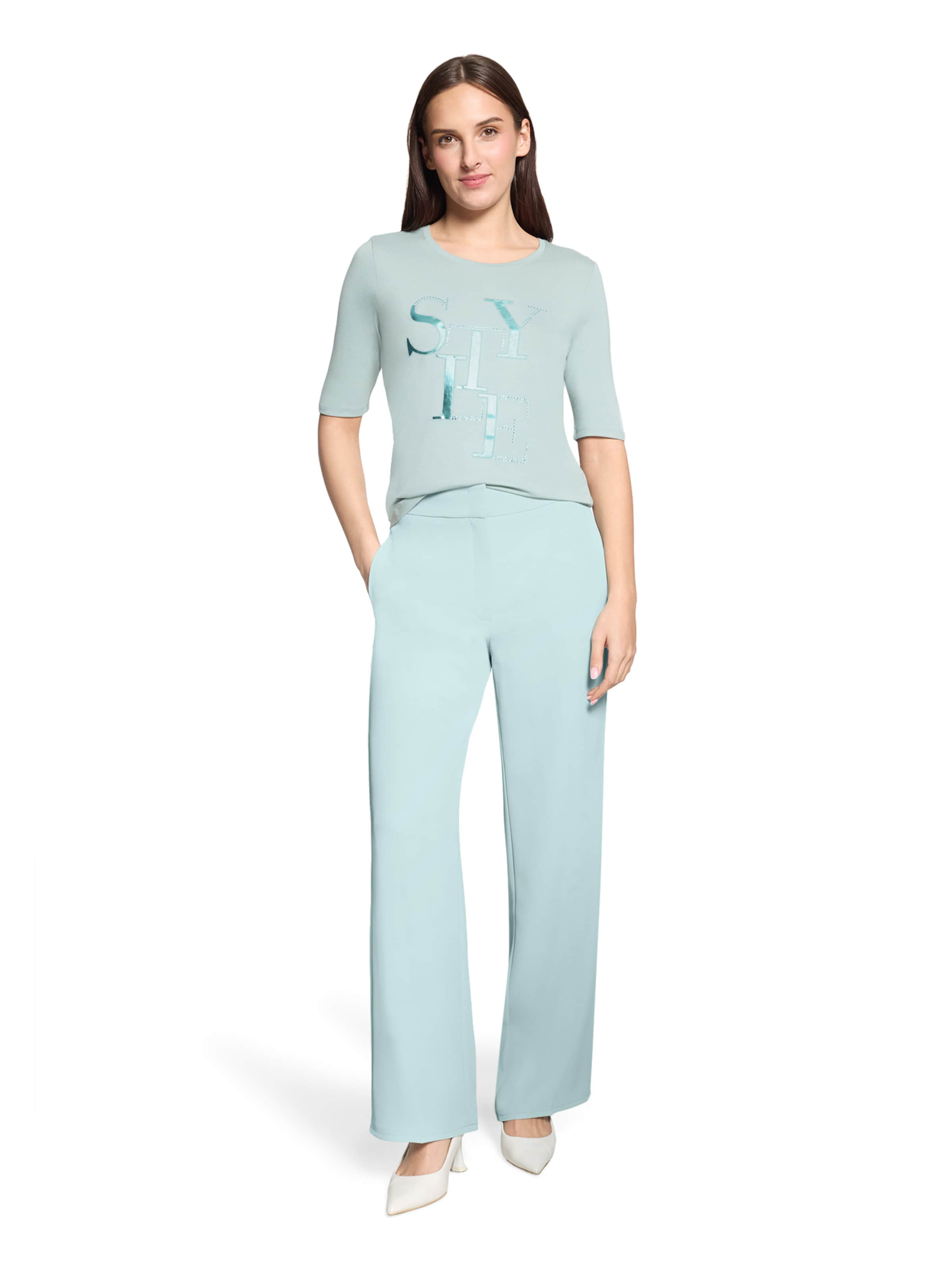 Betty Barclay Basic Shirt kurzarm in Grau