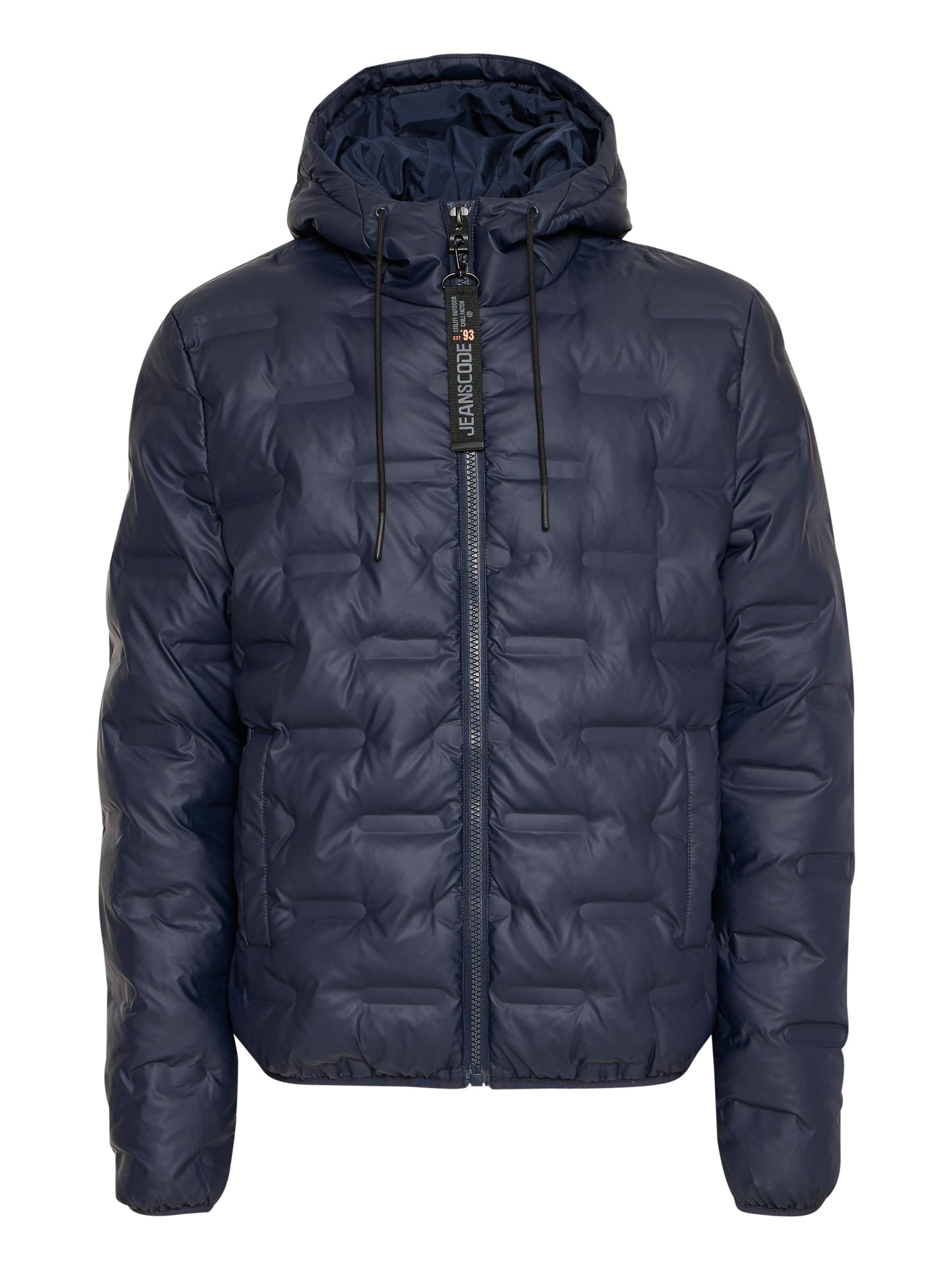 INDICODE JEANS Winterjacke 'Limans' in Blau: Vorderseite