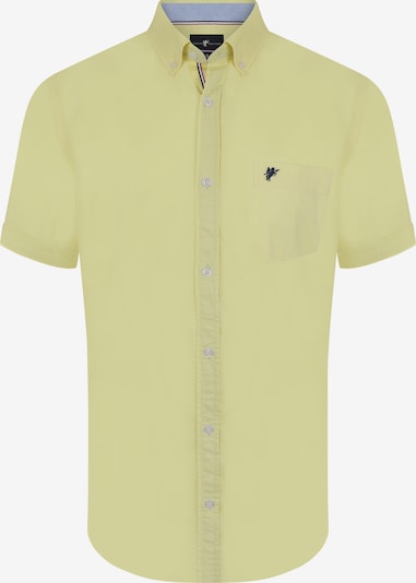 DENIM CULTURE Chemise 'Arlen' en bleu nuit / jaune pastel, Vue avec produit