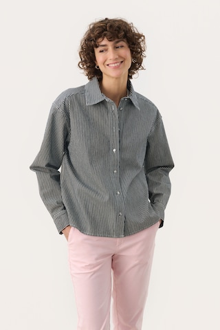 Part Two Blouse 'Noomi' in Blauw: voorkant