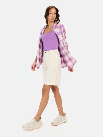 CAMEL ACTIVE Karobluse aus reiner Viskose in Lila
