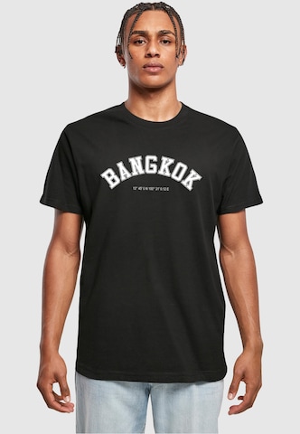 Mister Tee Shirt 'Bankok Coordinates' in Black: front