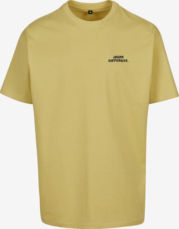 Urban Classics - Camisa 'Think' em verde: frente