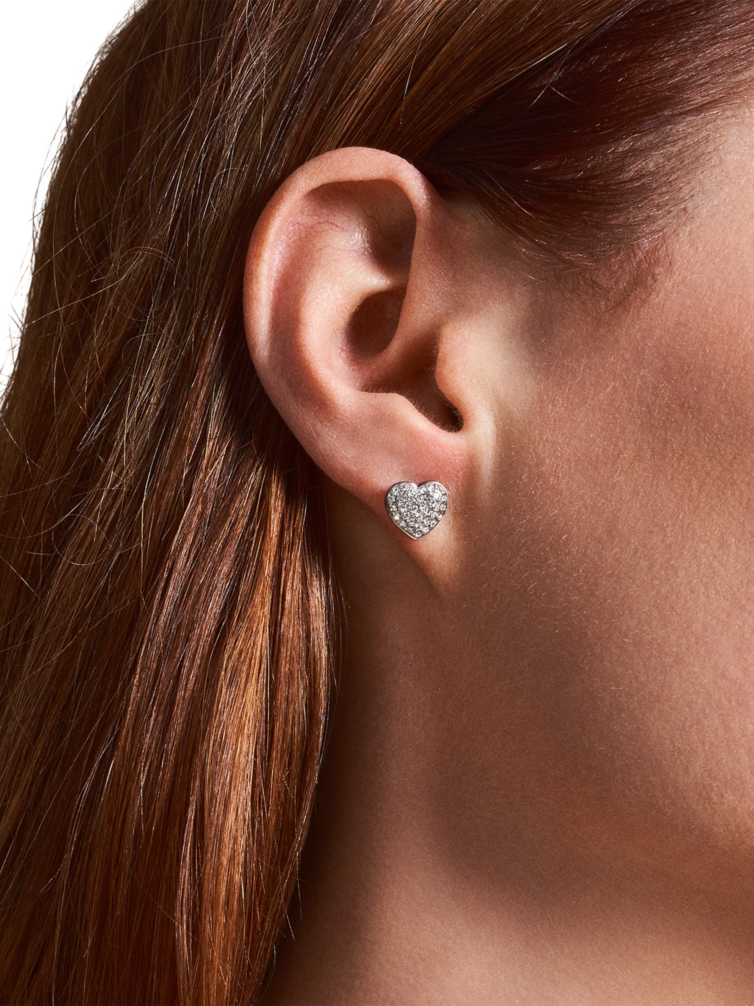 FOSSIL Ohrringe in Silber: Vorderseite