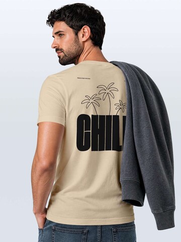 Neverless Shirt 'chill' in Beige