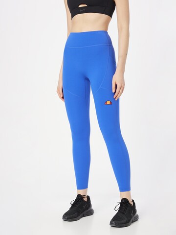 ELLESSE Skinny Sportbroek 'Dazzling' in Blauw: voorkant