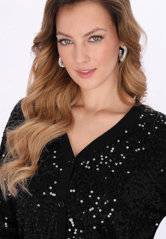 faina - Cárdigan 'Festive' en negro