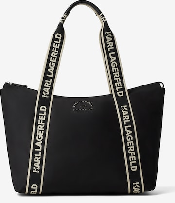 Karl Lagerfeld Torba shopper 'Rue St-Guillaume Metal' w kolorze czarny: przód