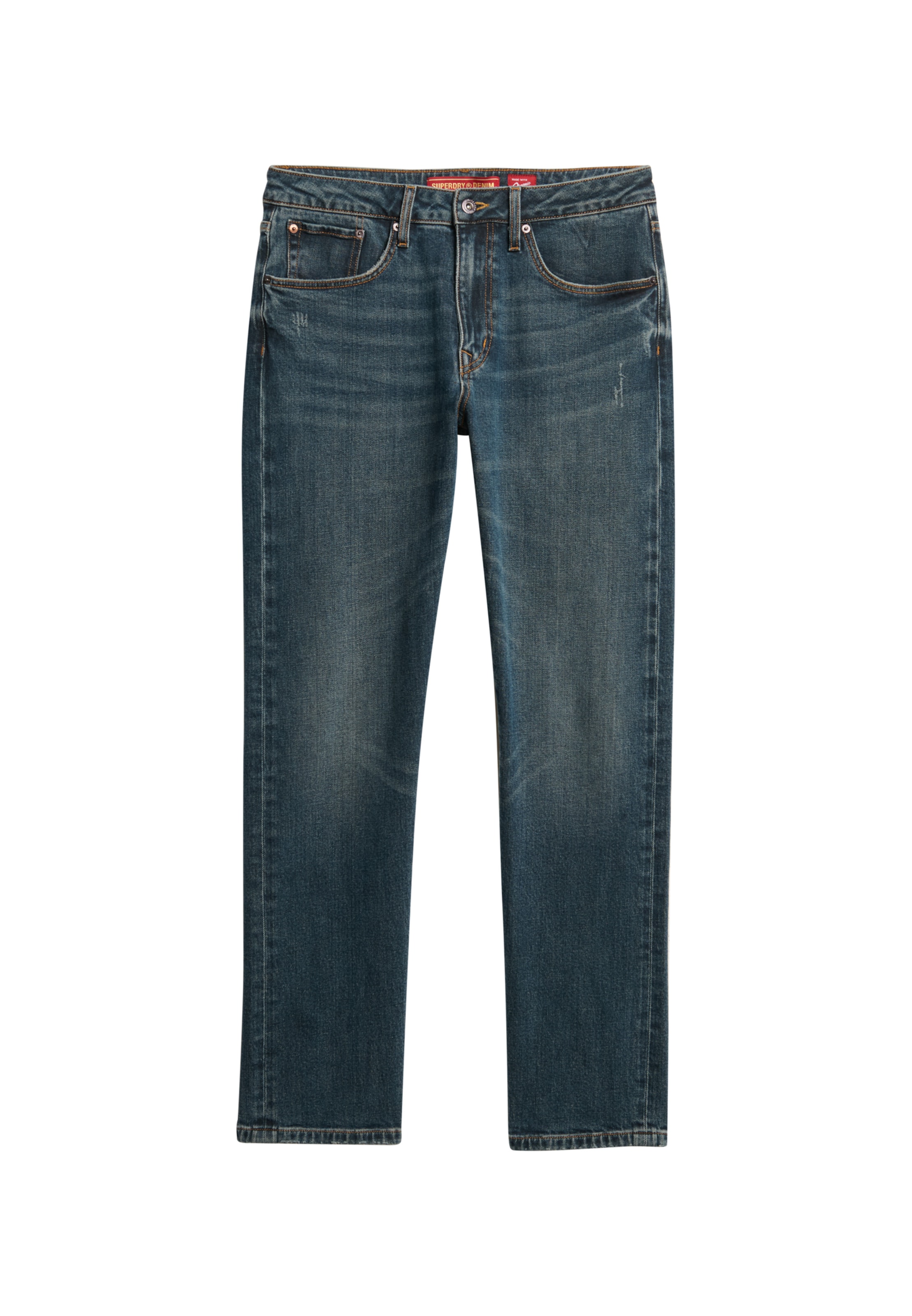 Jean Superdry en bleu : devant