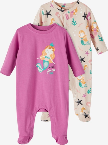 NAME IT Комплект пижама 'Ocean' в розово: отпред