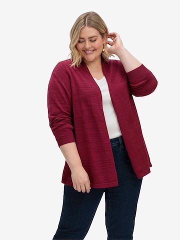 Cardigan SHEEGO en rose : devant