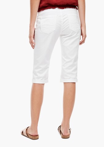 QS Slim fit Pants in White