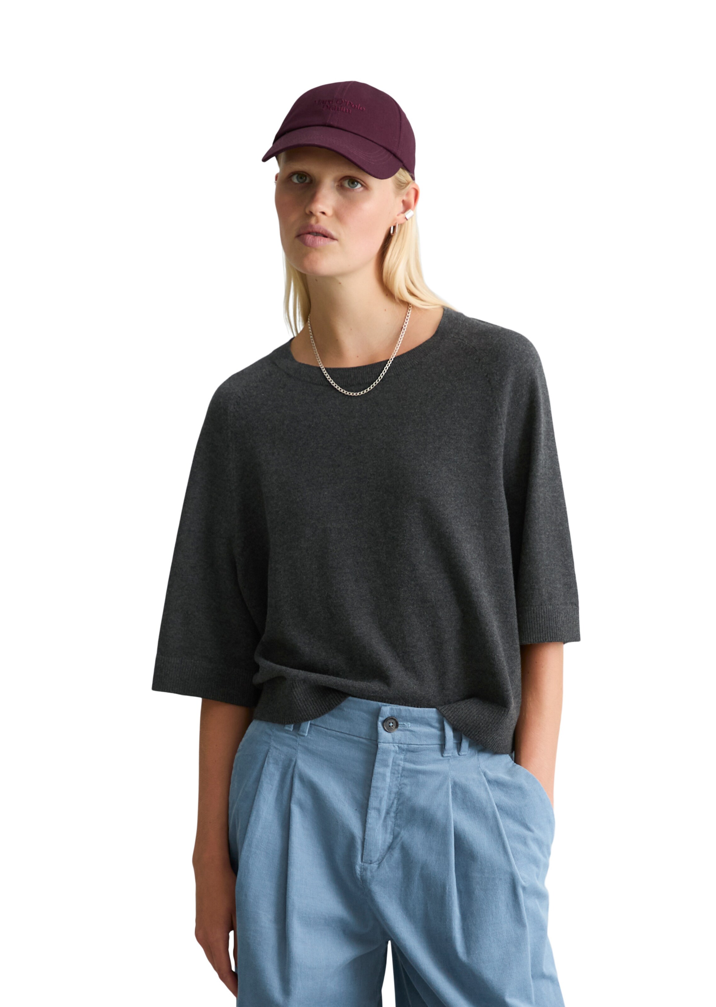 Marc O'Polo DENIM Pullover in Grau: Vorderseite