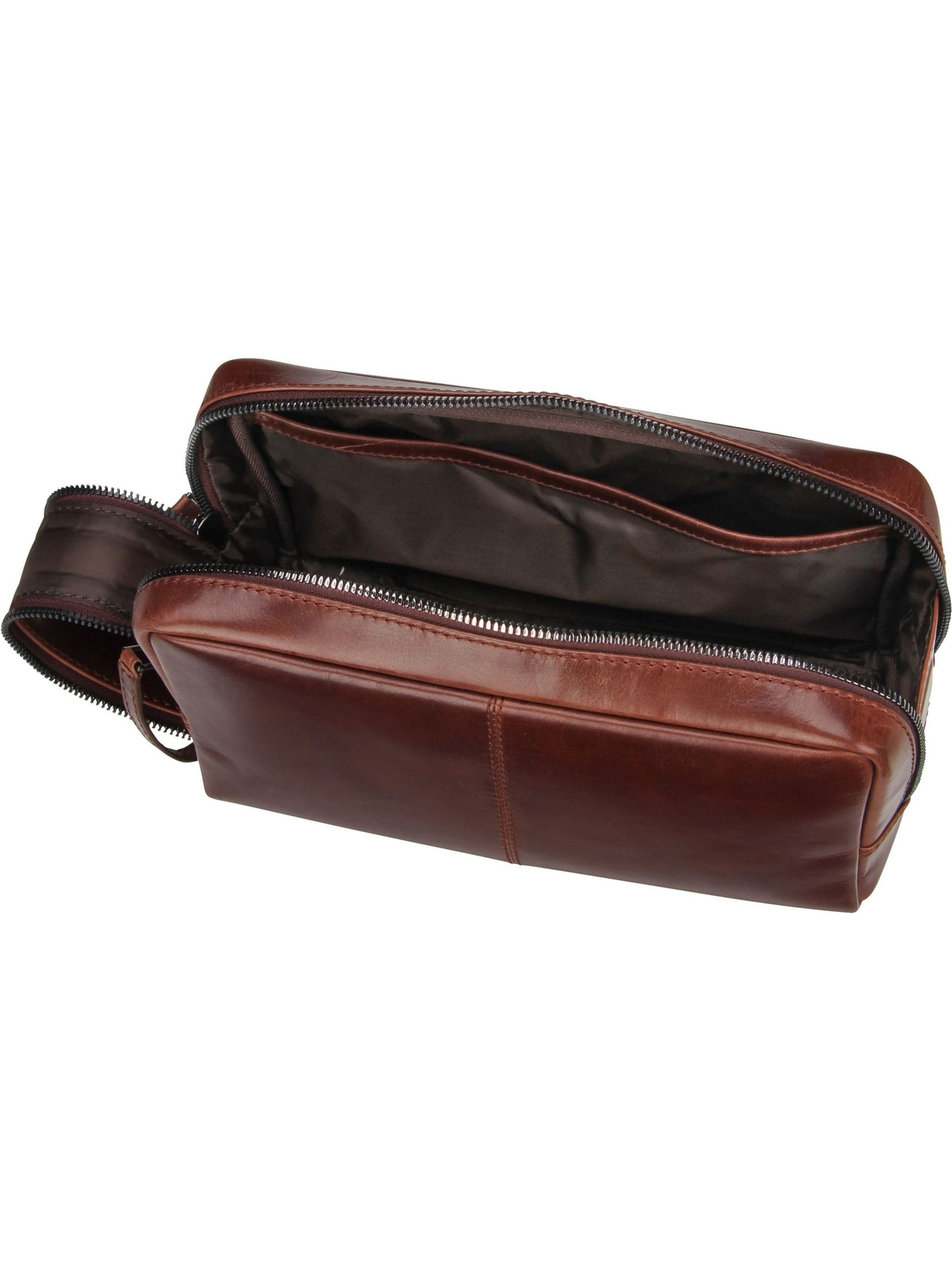 bugatti Toiletry Bag 'Romano 4014' in Brown
