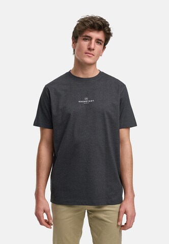 Kronstadt Shirt 'Conrad' in Grijs: voorkant