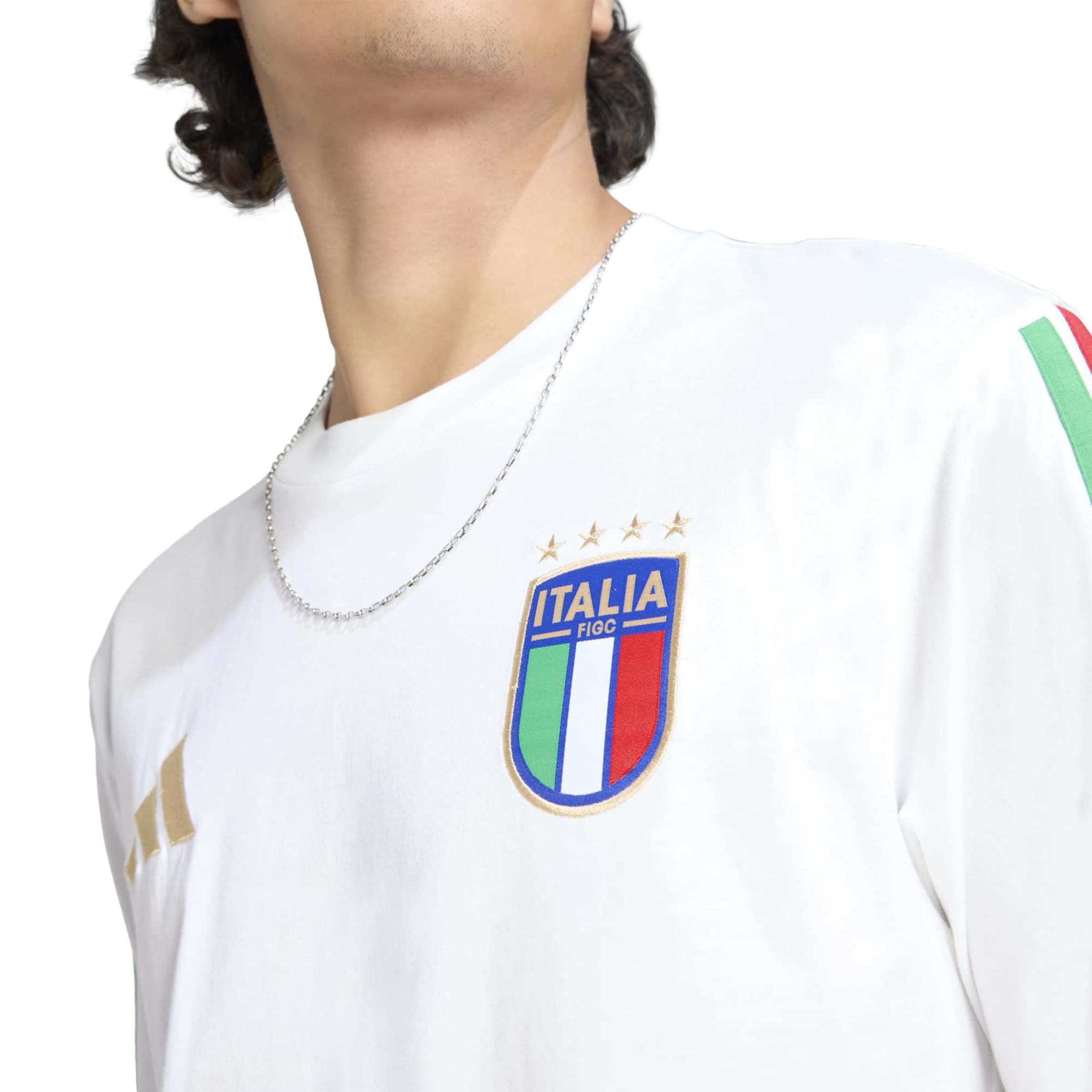 T-Shirt fonctionnel 'Figc Dna' ADIDAS SPORTSWEAR en blanc