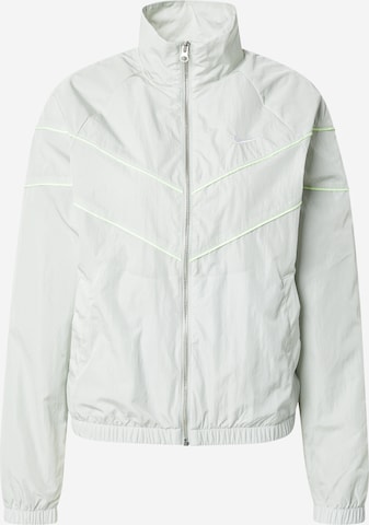 Nike Sportswear Демисезонная куртка в Серебристый: спереди