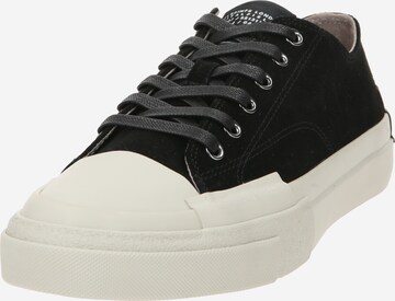 AllSaints Platform trainers in Black: front