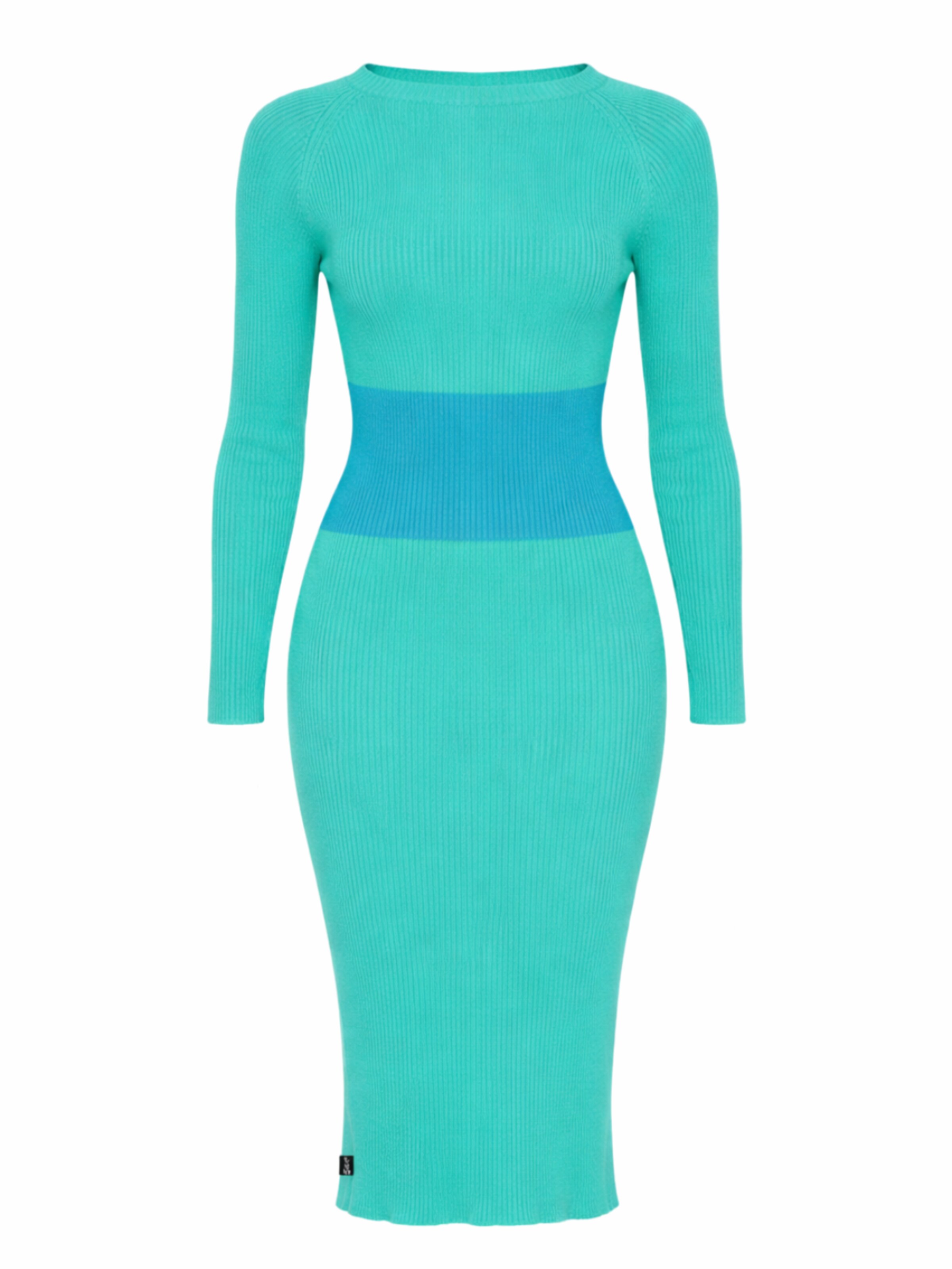 Süel knitwear - Vestido de punto en azul: frente