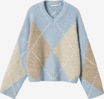 Pull-over ' Lai ' Noella en bleu : devant