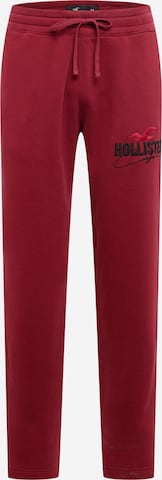 HOLLISTER Regular Broek in Rood: voorkant