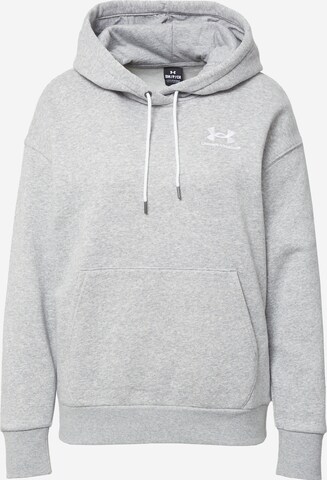 UNDER ARMOUR Sportief sweatshirt 'Essential' in Grijs: voorkant