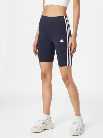 ADIDAS SPORTSWEAR Slim fit Workout Pants 'Essentials' in Blue: front