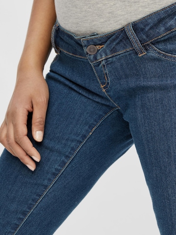 MAMALICIOUS Skinny Jeans 'JULIA' in Blau