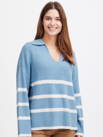 Fransa Sweater 'Ally' in Blue: front