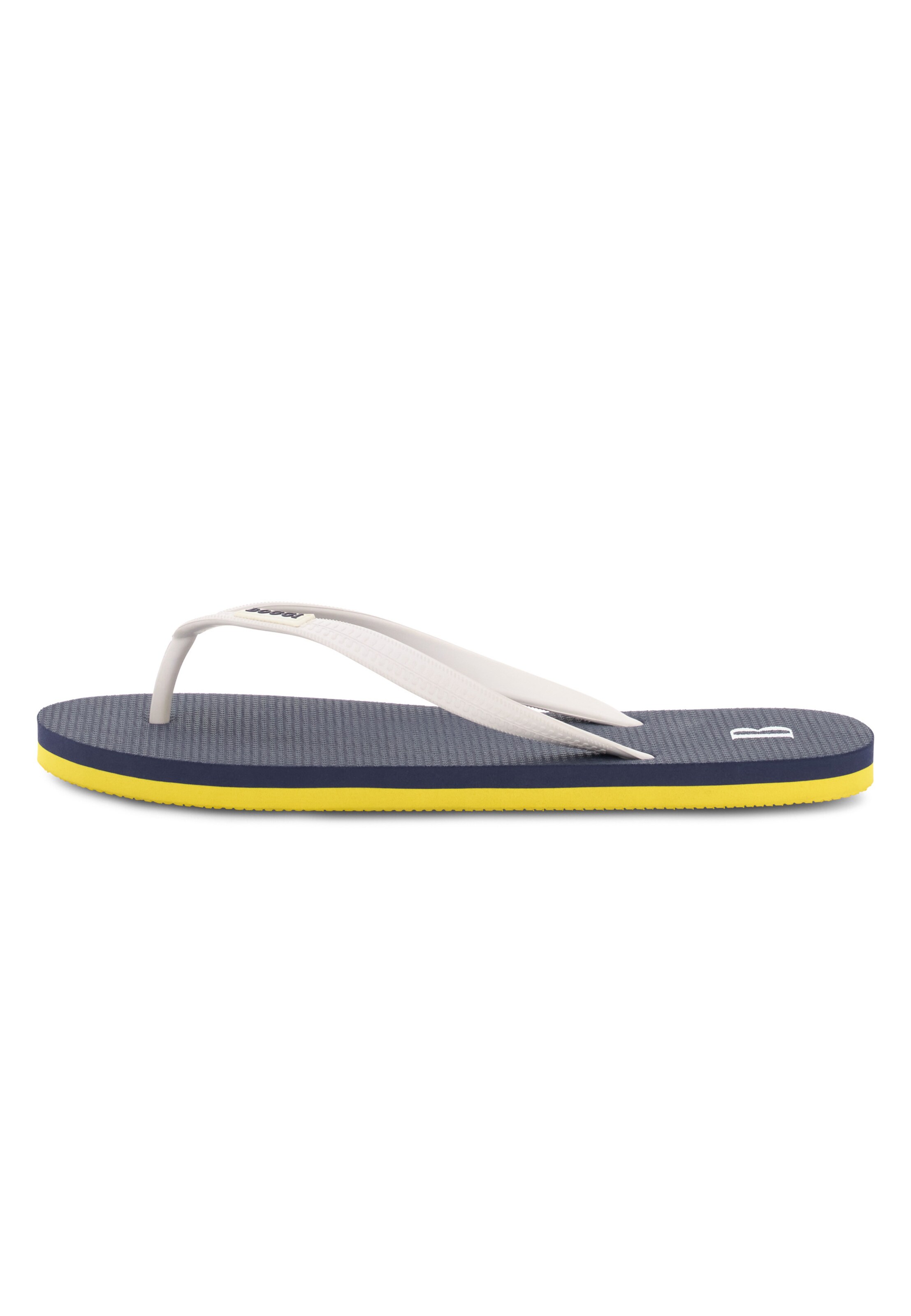 Tongs Boggi Milano en blanc : devant