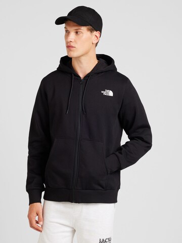 THE NORTH FACE Sweatjacke 'SIMPLE DOME' in Schwarz: Vorderseite