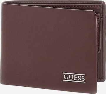 GUESS Wallet 'New Boston' in Brown: front
