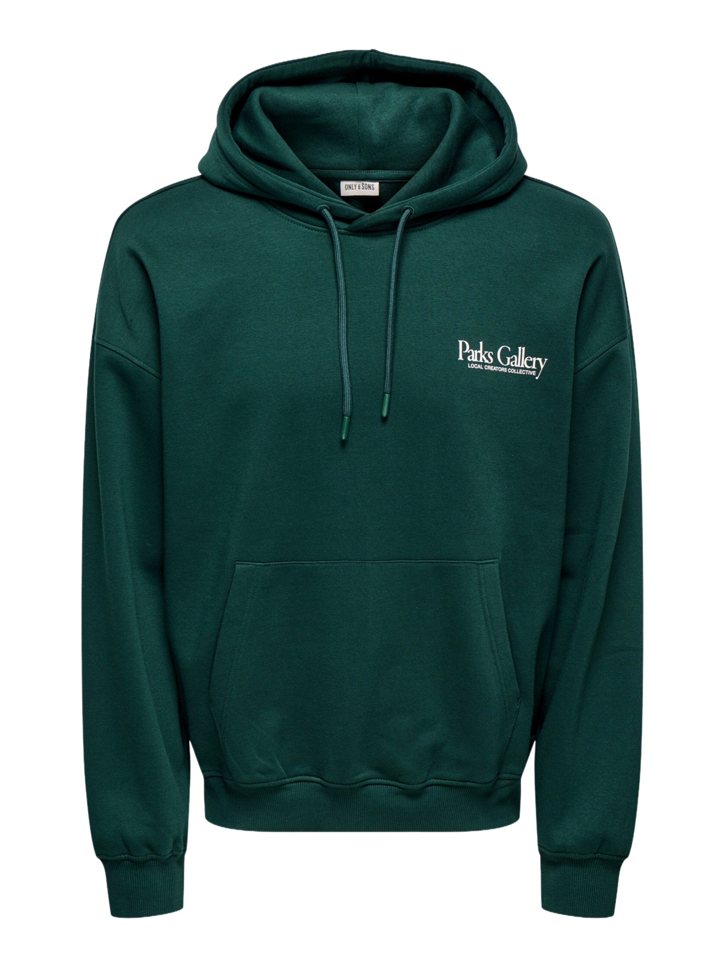 Felpa 'GALLERY' Only & Sons di colore verde / bianco, Visualizzazione prodotti