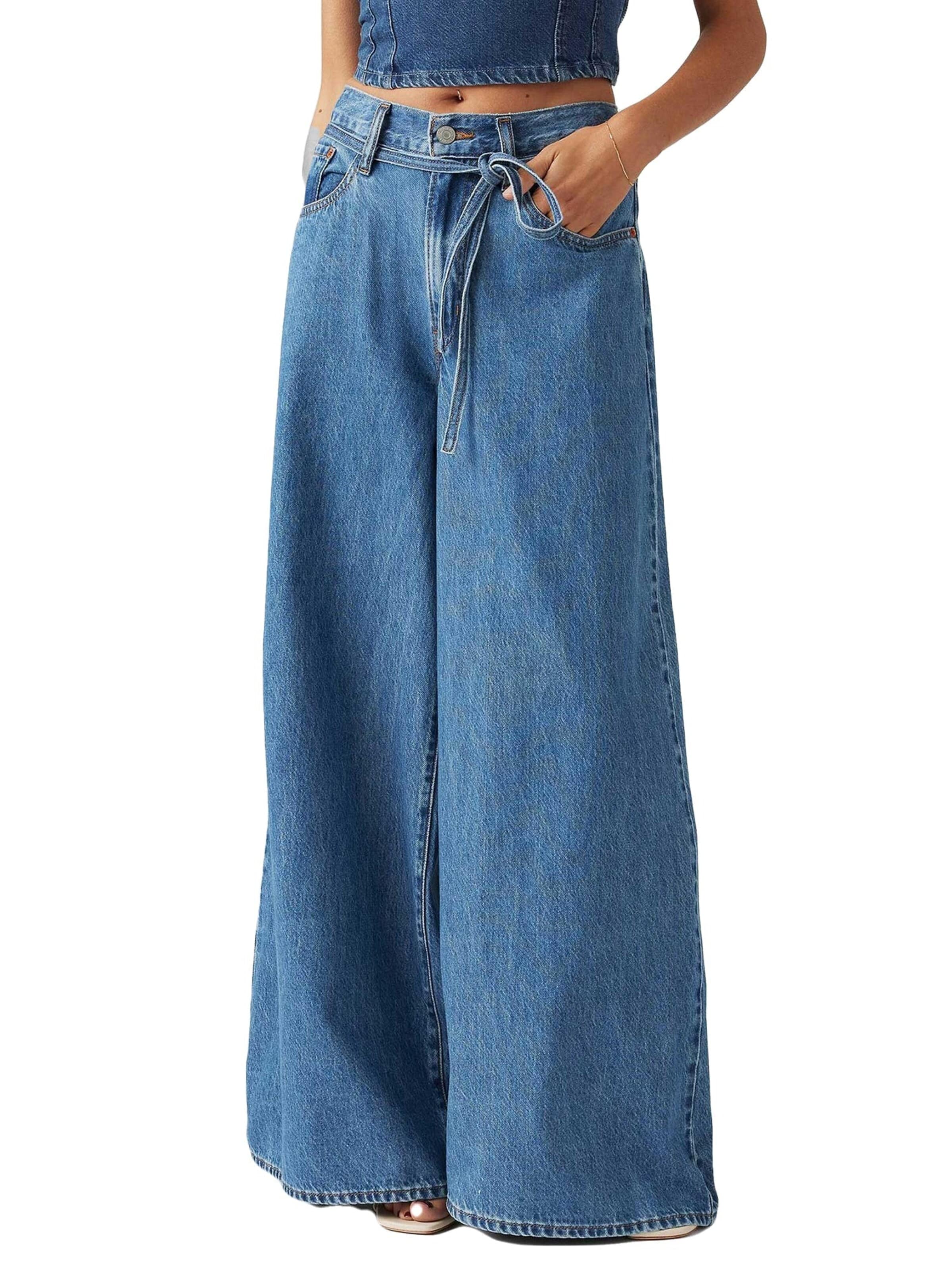 LEVI'S ® Luźne Jeansy 'XL SUPERWIDE CAUSE AND EFFECT DENIM JEANS' w kolorze niebieski: przód