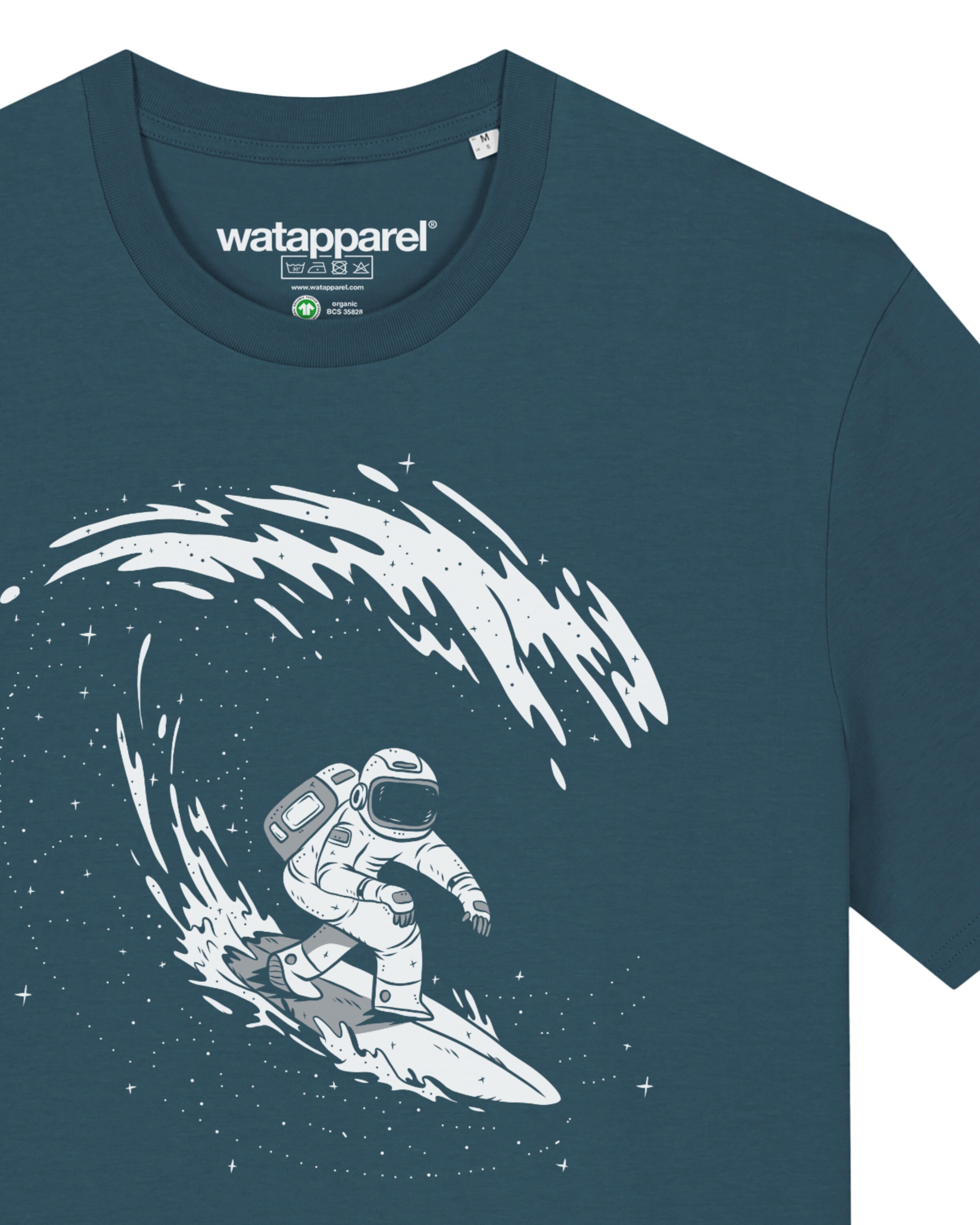 Maglietta ' Surfing Spaceman ' di Watapparel in blu