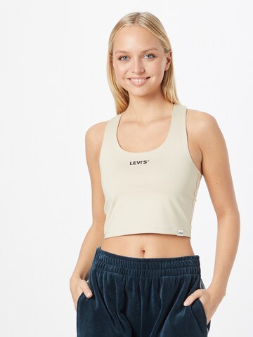 LEVI'S ® Topp 'Graphic Racer Half Tank' i beige: forside