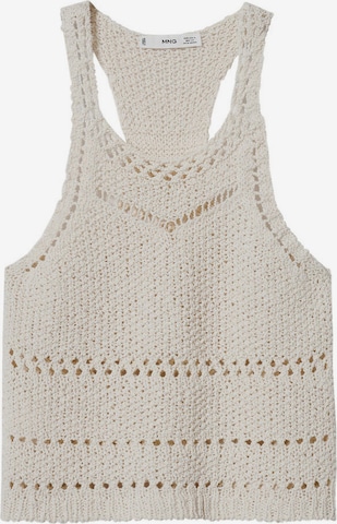 MANGO Gebreide top 'EGIPTO' in Beige: voorkant