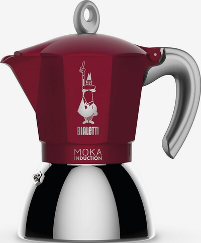 Bialetti Espressokocher 'New Moka Induction' in rot / silber, Produktansicht